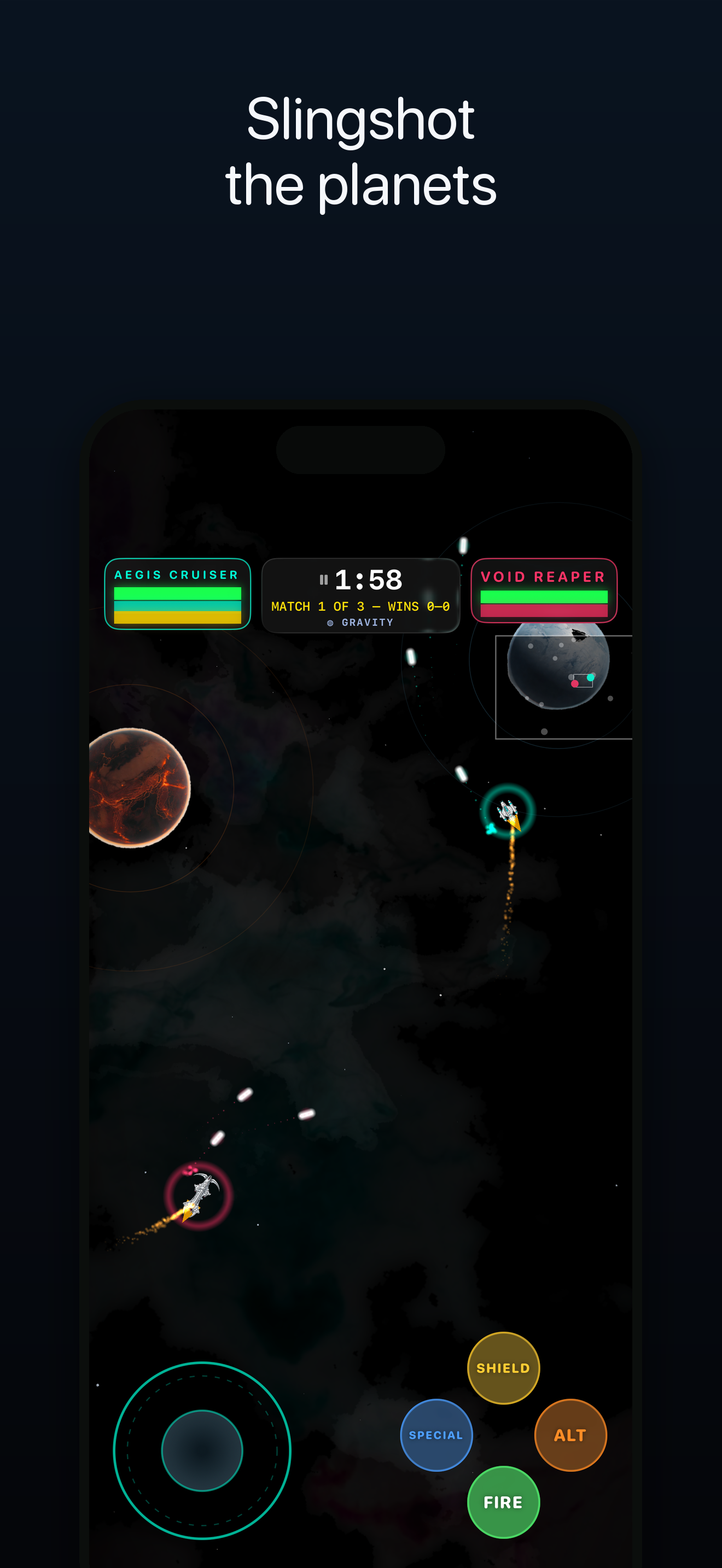 Aphelion — gravity mode slingshot