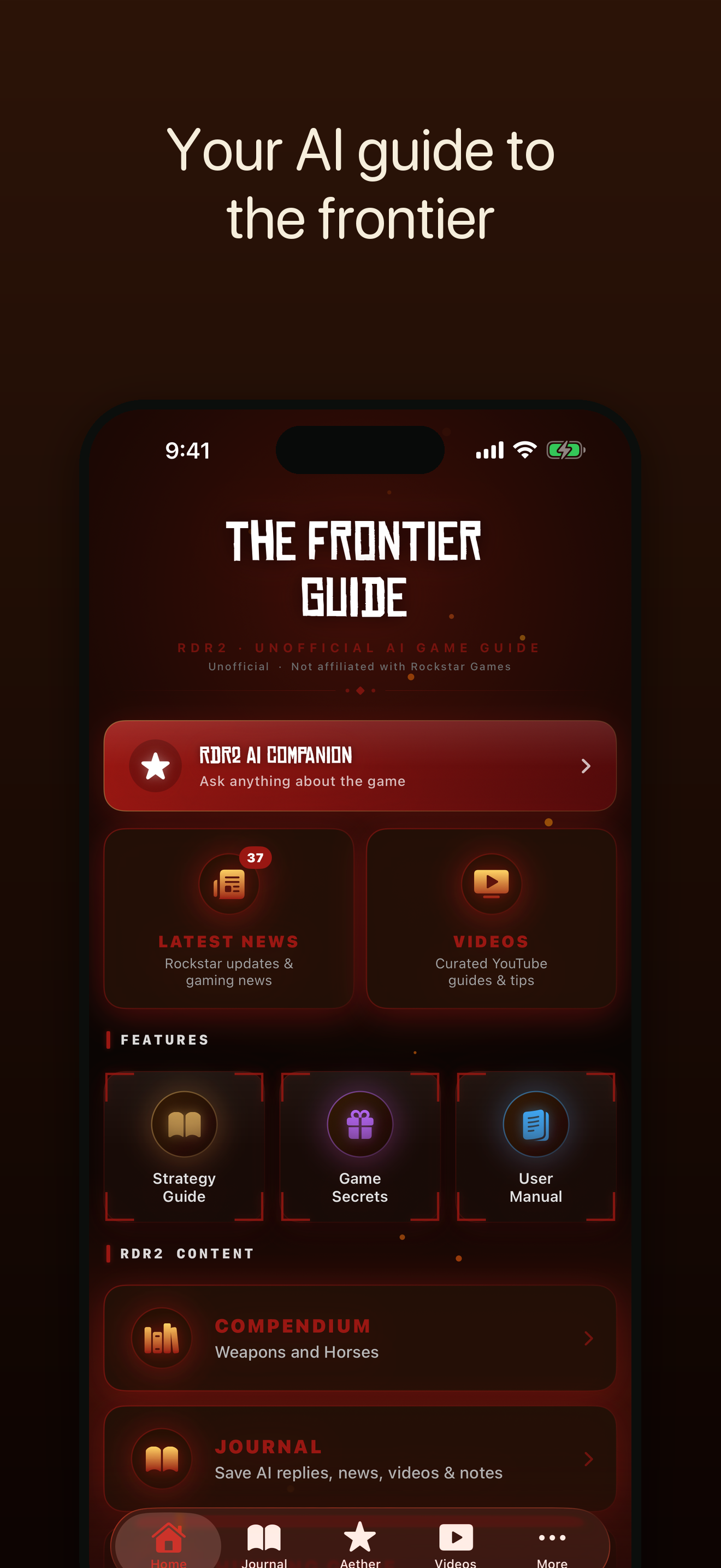 RDR2 AI Companion — the Frontier Guide